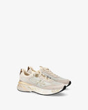 sneakers donna premiata moerund 7800. beige/gold