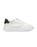 sneakers uomo philippe model paris btlu vz01 temple low man veau cerf blanc brun