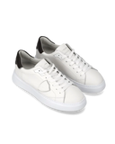 sneakers uomo philippe model paris btlu vz01 temple low man veau cerf blanc brun