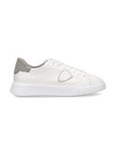 sneakers uomo philippe model paris btlu vz02 temple low man veau cerf blanc gris
