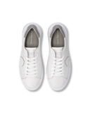 sneakers uomo philippe model paris btlu vz02 temple low man veau cerf blanc gris