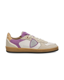 sneakers donna philippe model paris pgld xg03 pgal low woman mixage glitter blanc fucsia