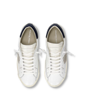 sneakers uomo philippe model paris prlu vz03 paris x veau cerf_blanc bleu
