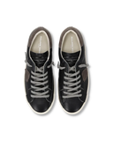 sneakers uomo philippe model paris prlu vz10 prsx low man veau cerf noir mud