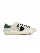 sneakers uomo philippe model paris prlu vd07 prsx low man veau daim blanc vert