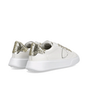 sneakers donna philippe model paris btld vg14 temple low man veau glitter blanc